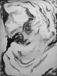 Emma Herbin, "Mujer" 50x70cm, Tinta sobre papel
